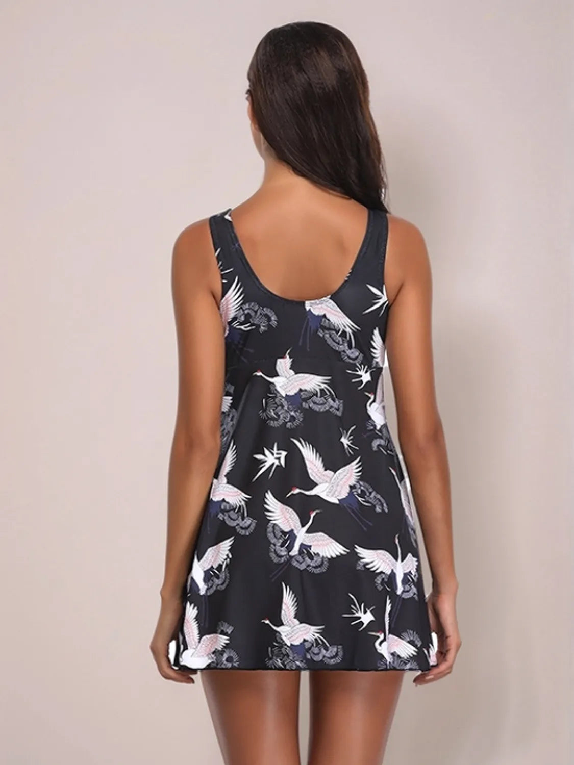 Full Size Printed Slit Plunge One-Piece Swimwear Plus Size - Fashorio