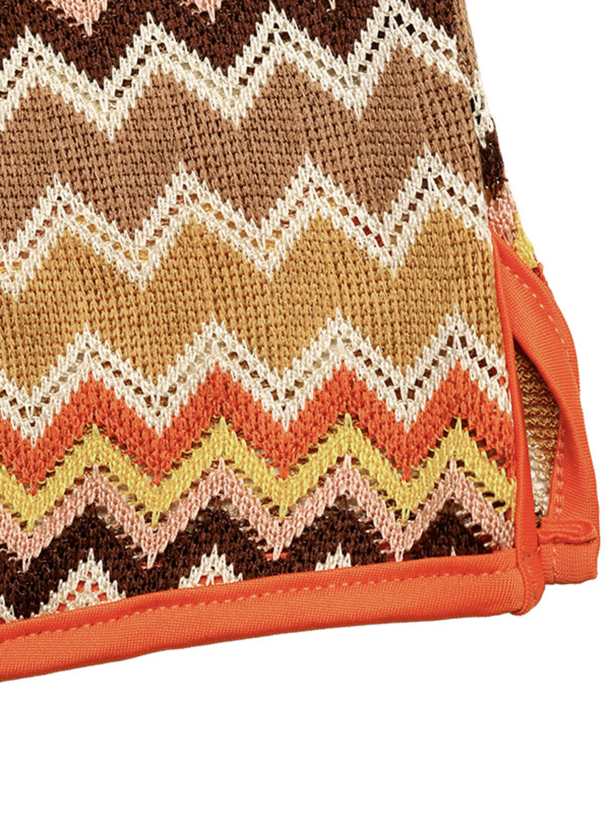 Zigzag knit texture close up