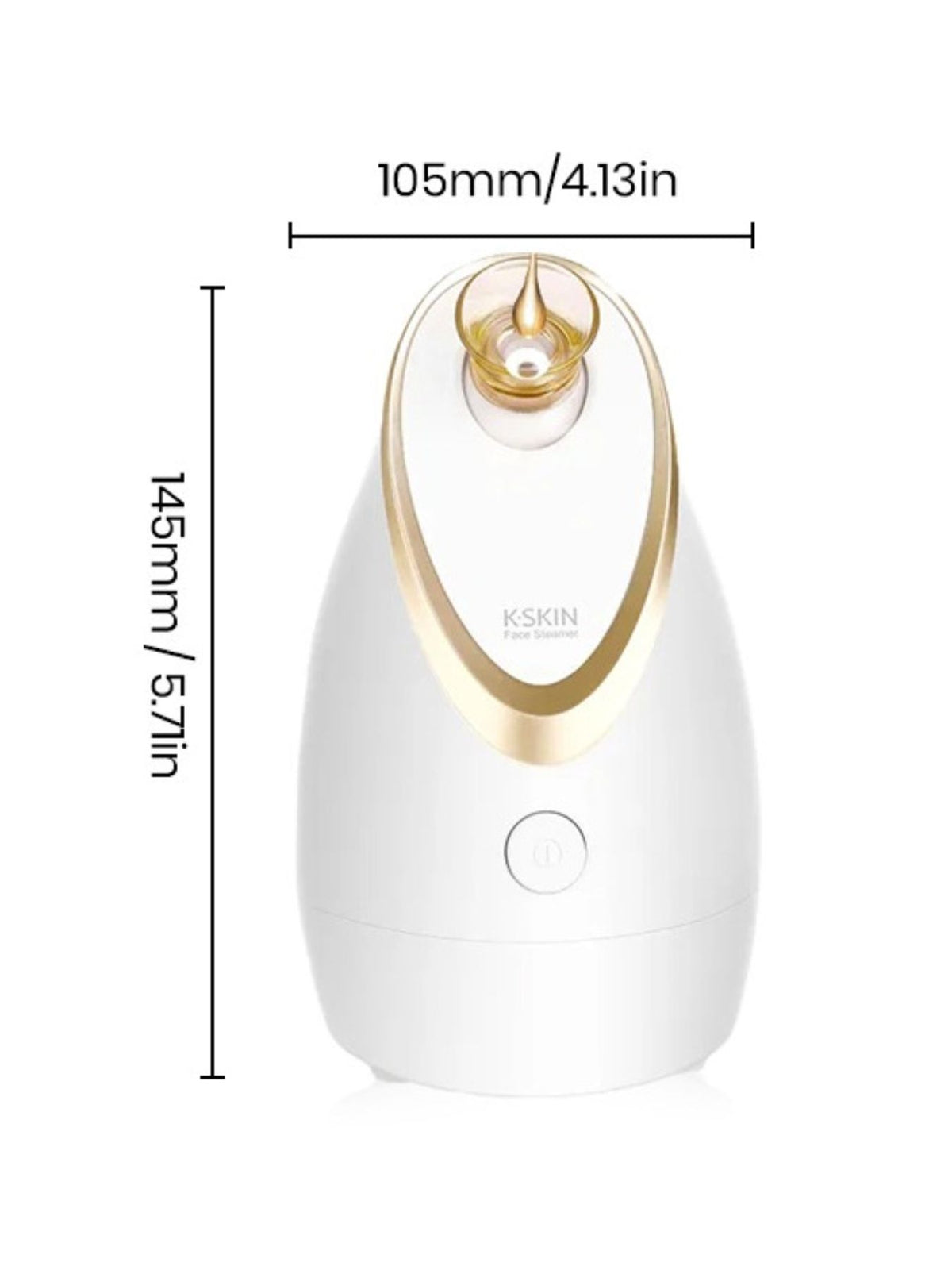 Facial steamer control button