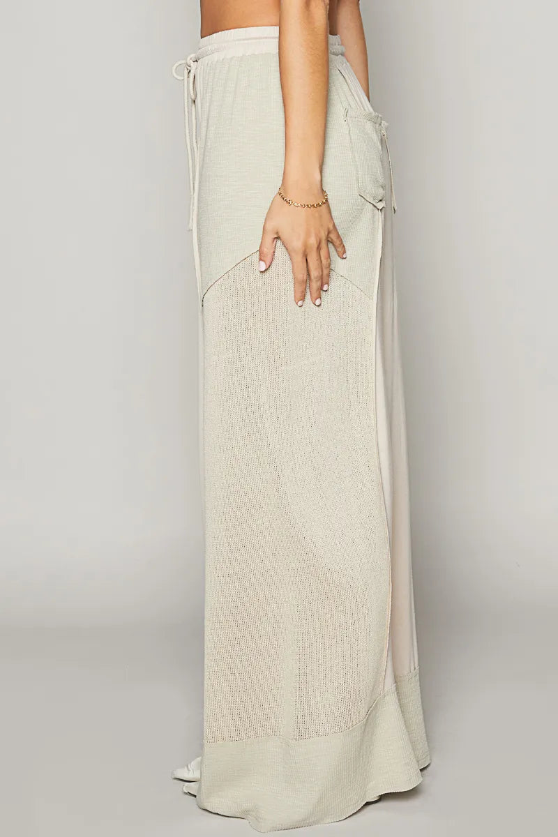 POL Drawstring Wide Leg Pants - Fashorio