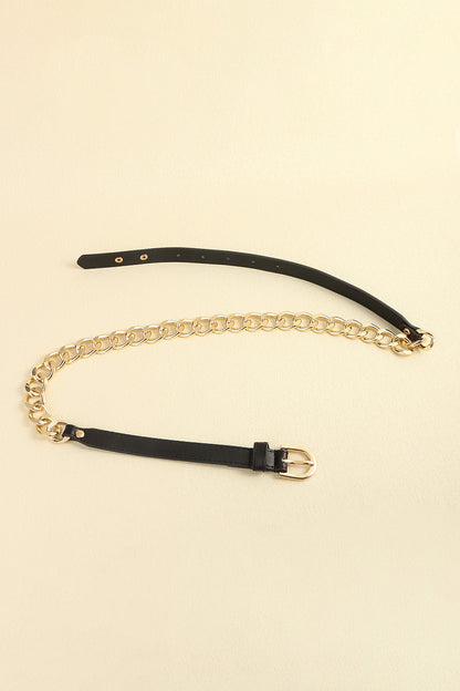 PU Leather Chain Belt - Fashorio