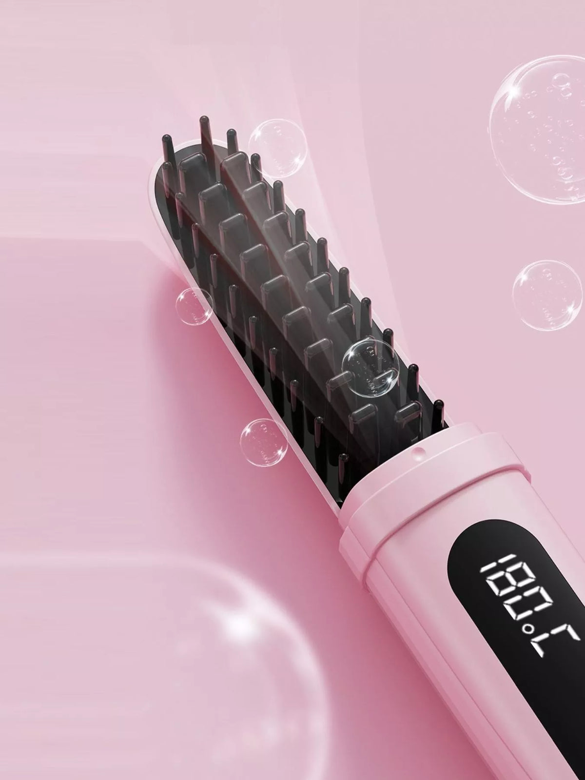 Heated comb held in hand