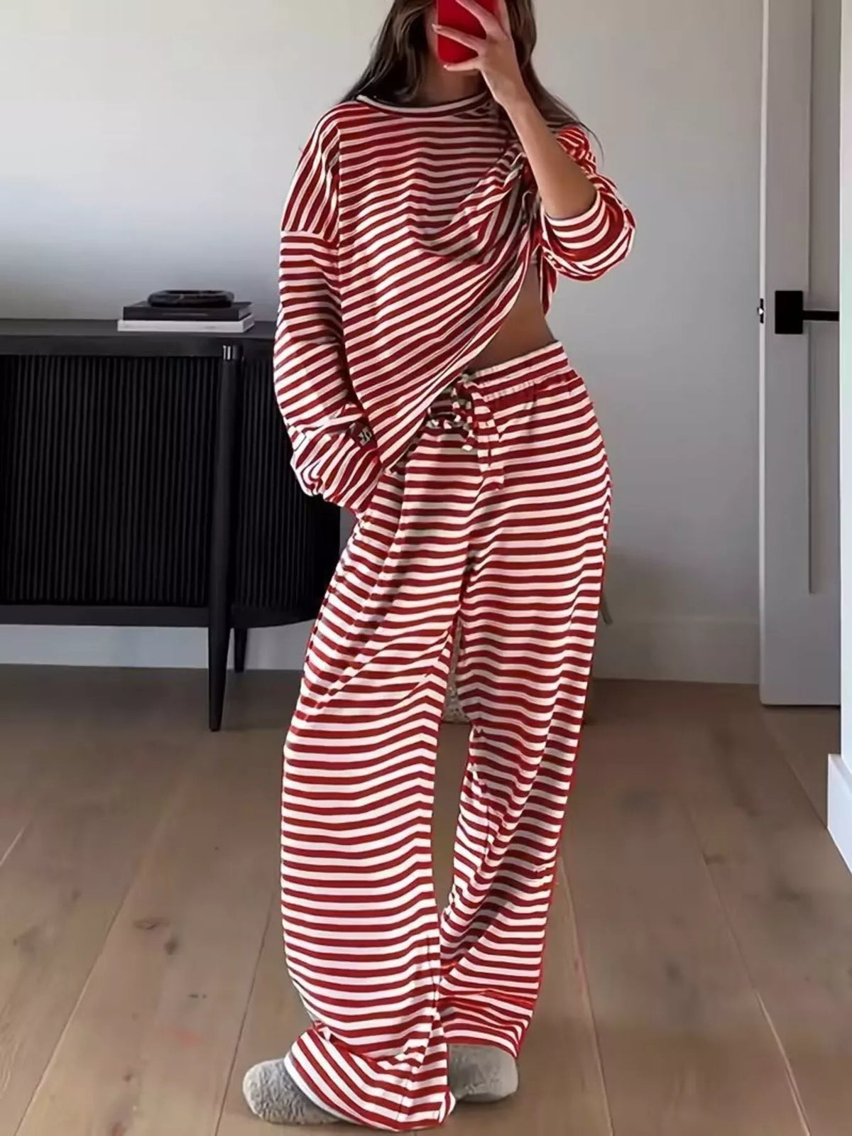 Striped set relaxed fit