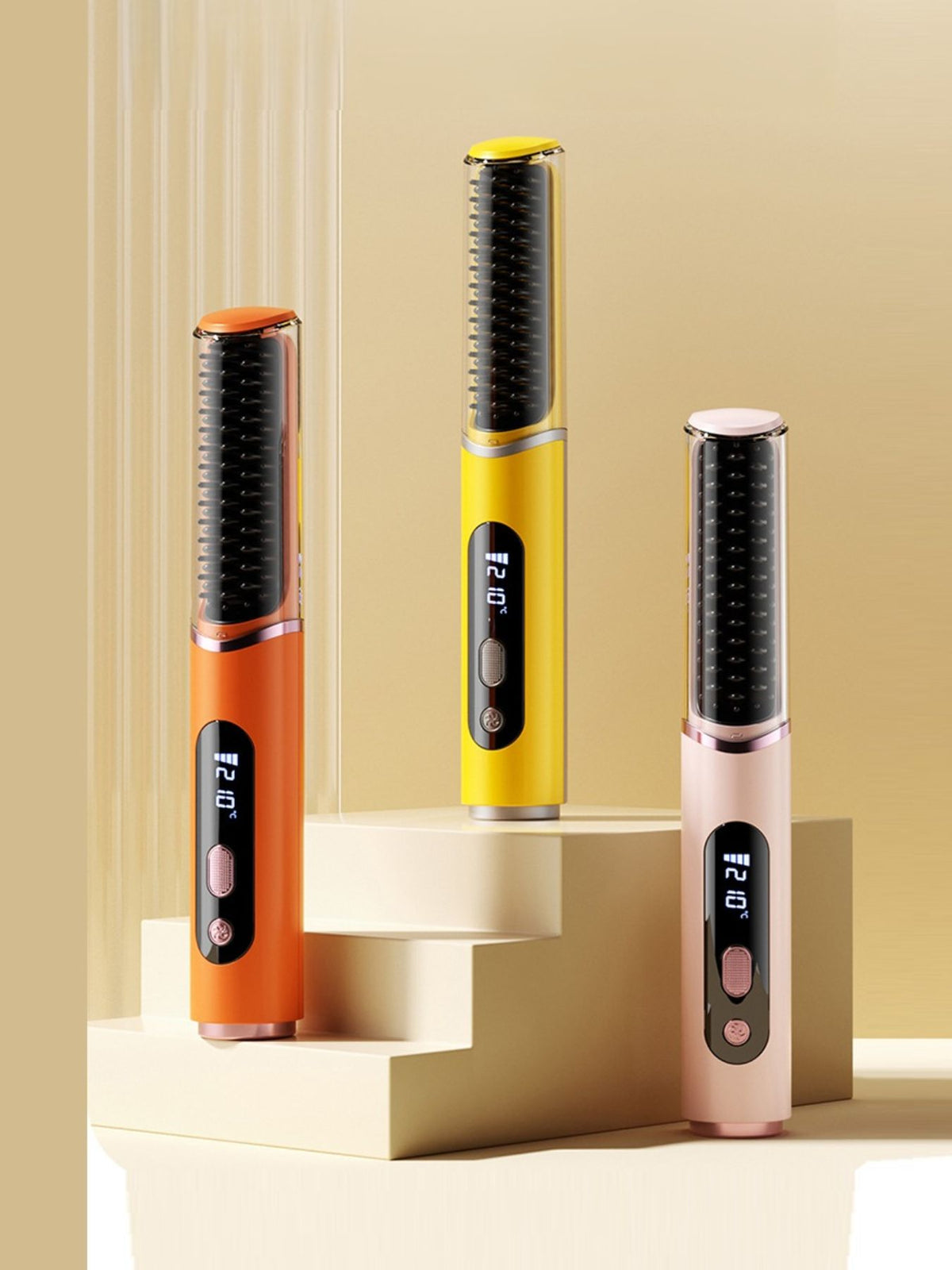 Blush pink straightening comb color