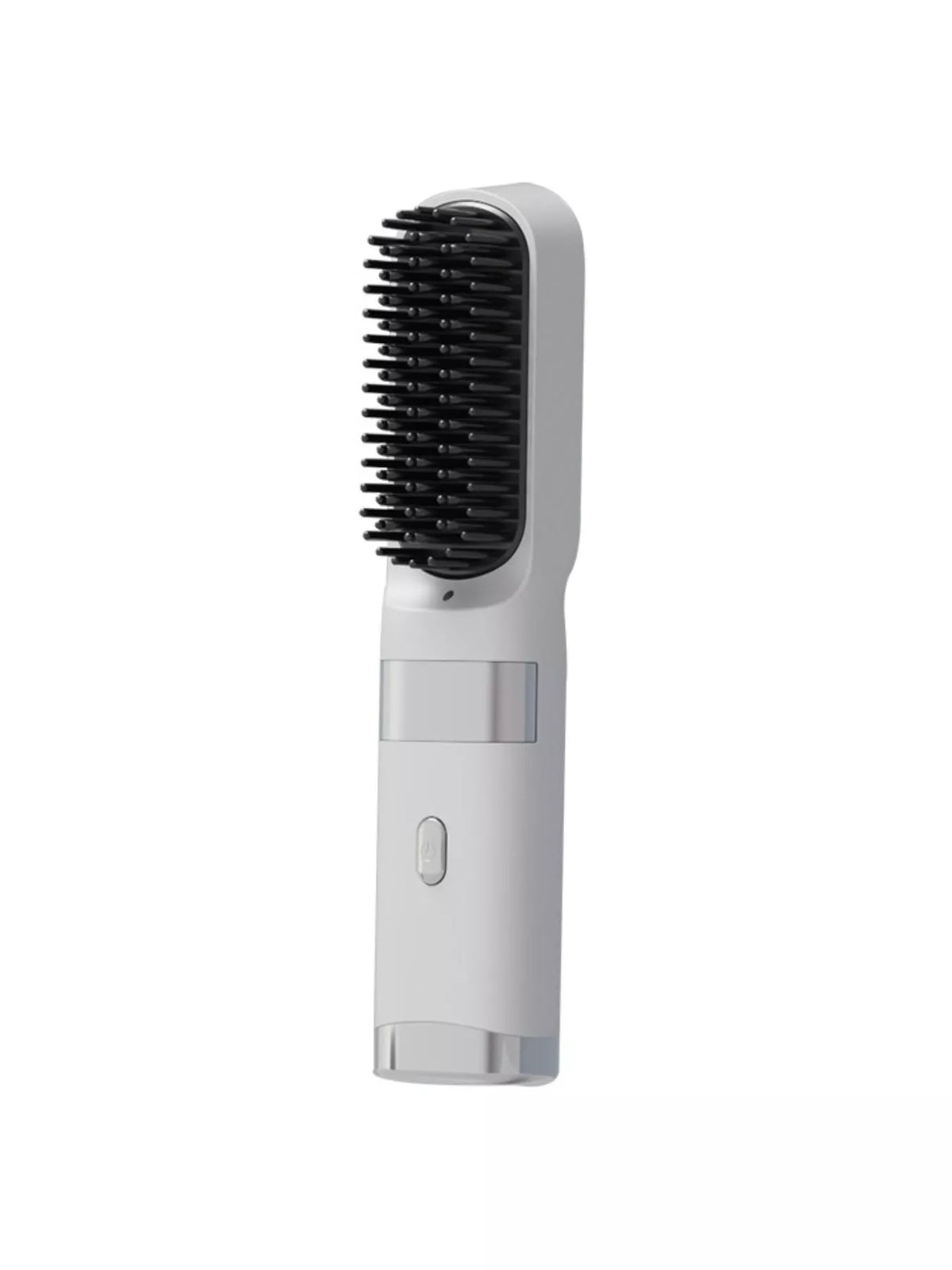 Straightening comb heated teeth close up