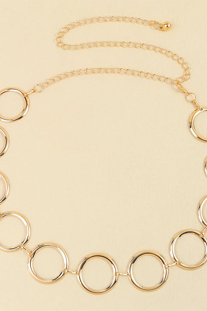 Circle Ring Chain Belt - Fashorio