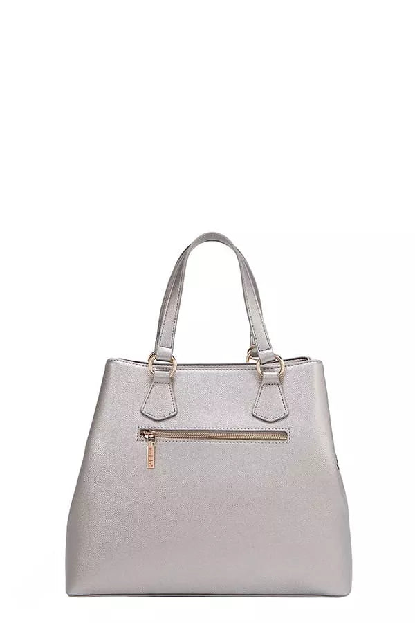 Monogram Pattern Handbag with Rhinestones Decor view 15