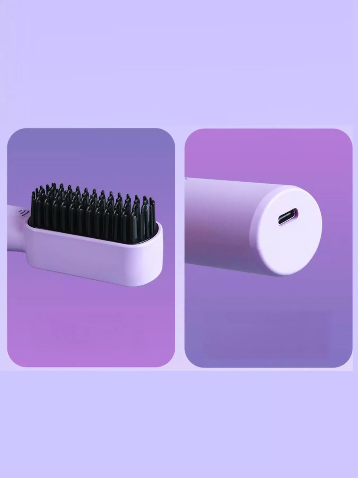 Straightening comb in purple