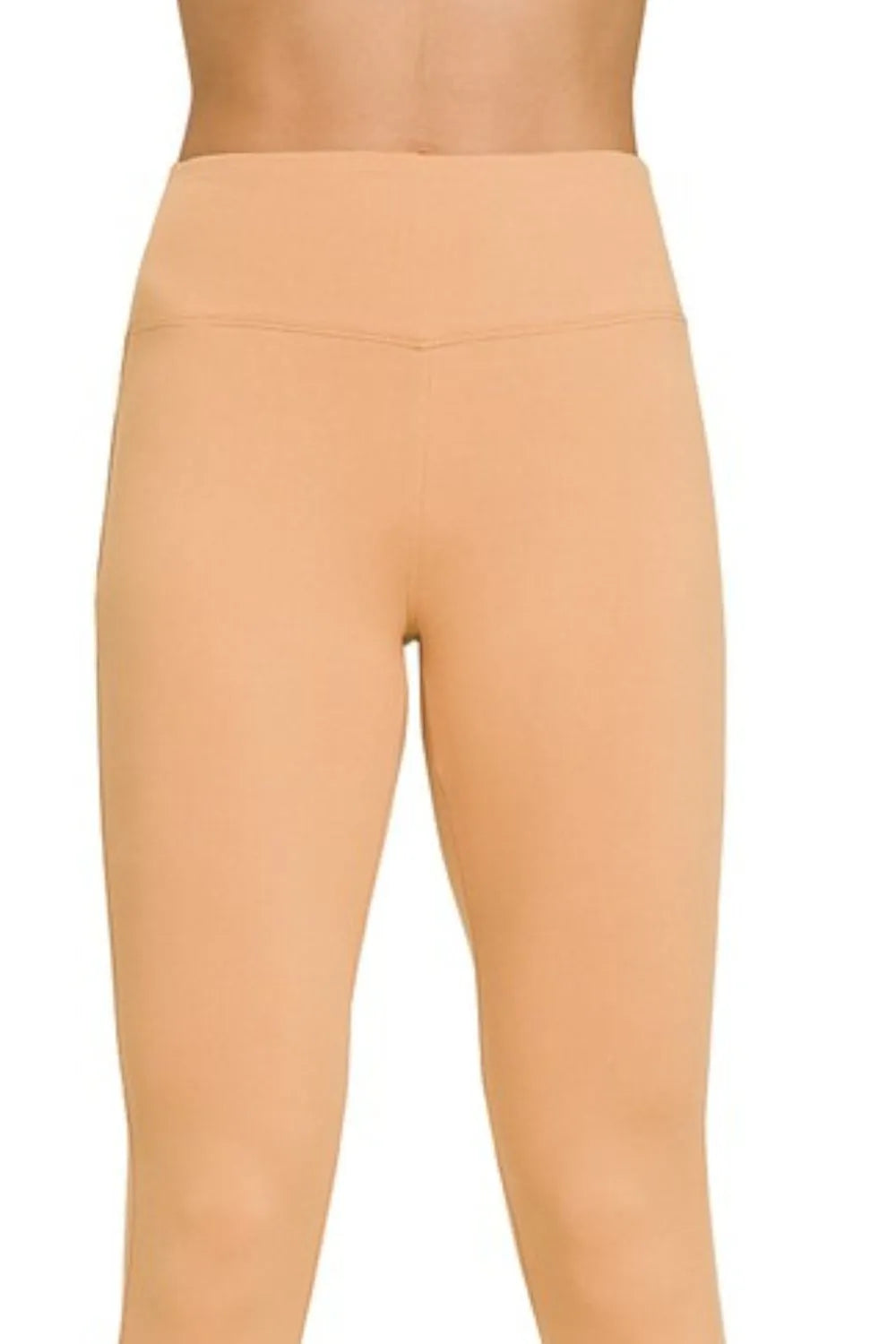 Zenana Microfiber Waistband Leggings - Fashorio