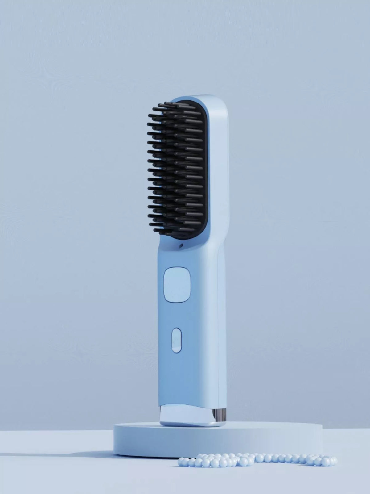 Straightening comb handle detail