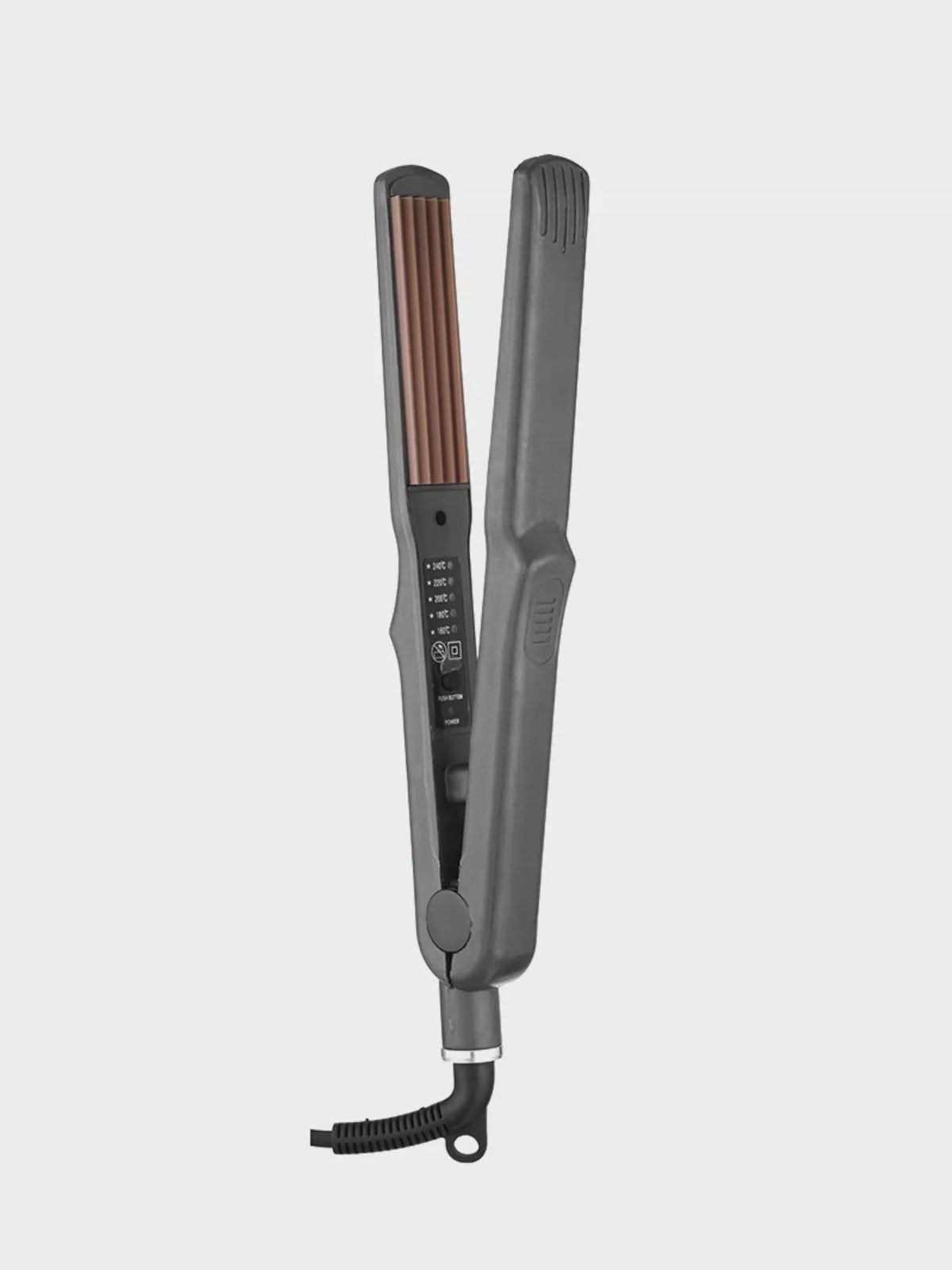 Dark gray hair straightener full body