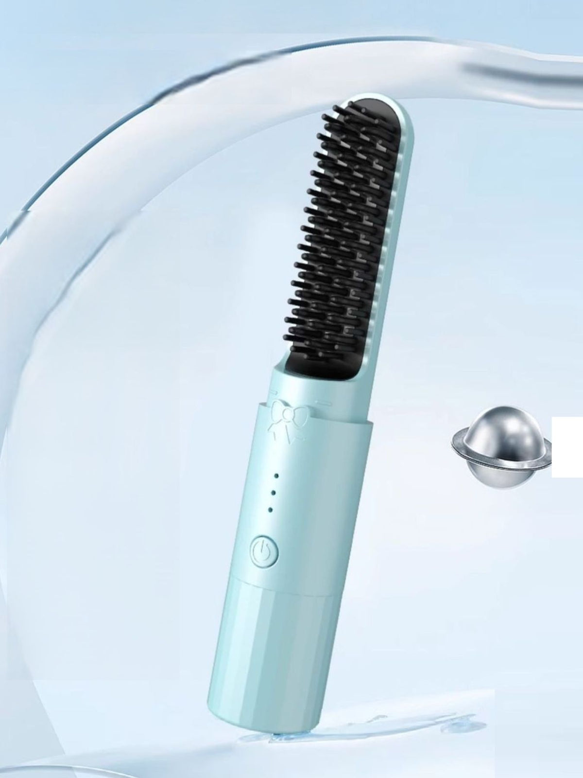 Portable straightening comb styling