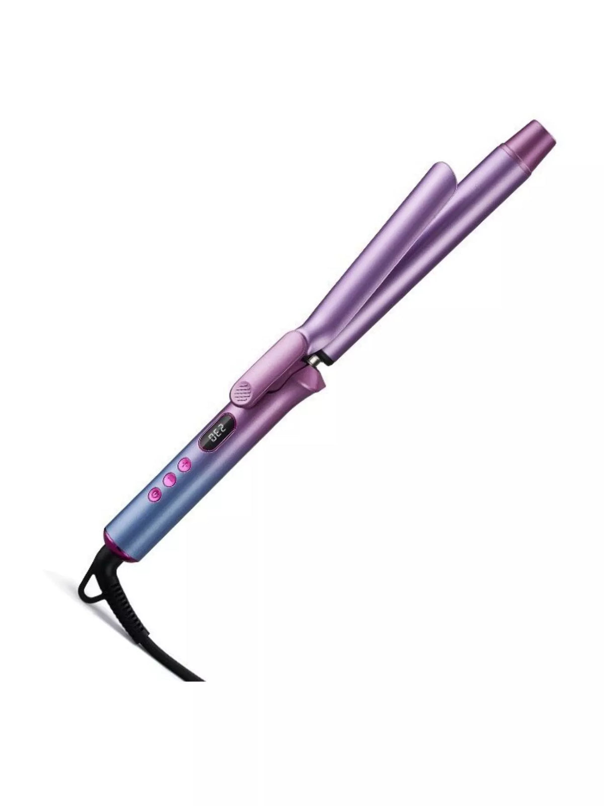 Curling iron held in hand