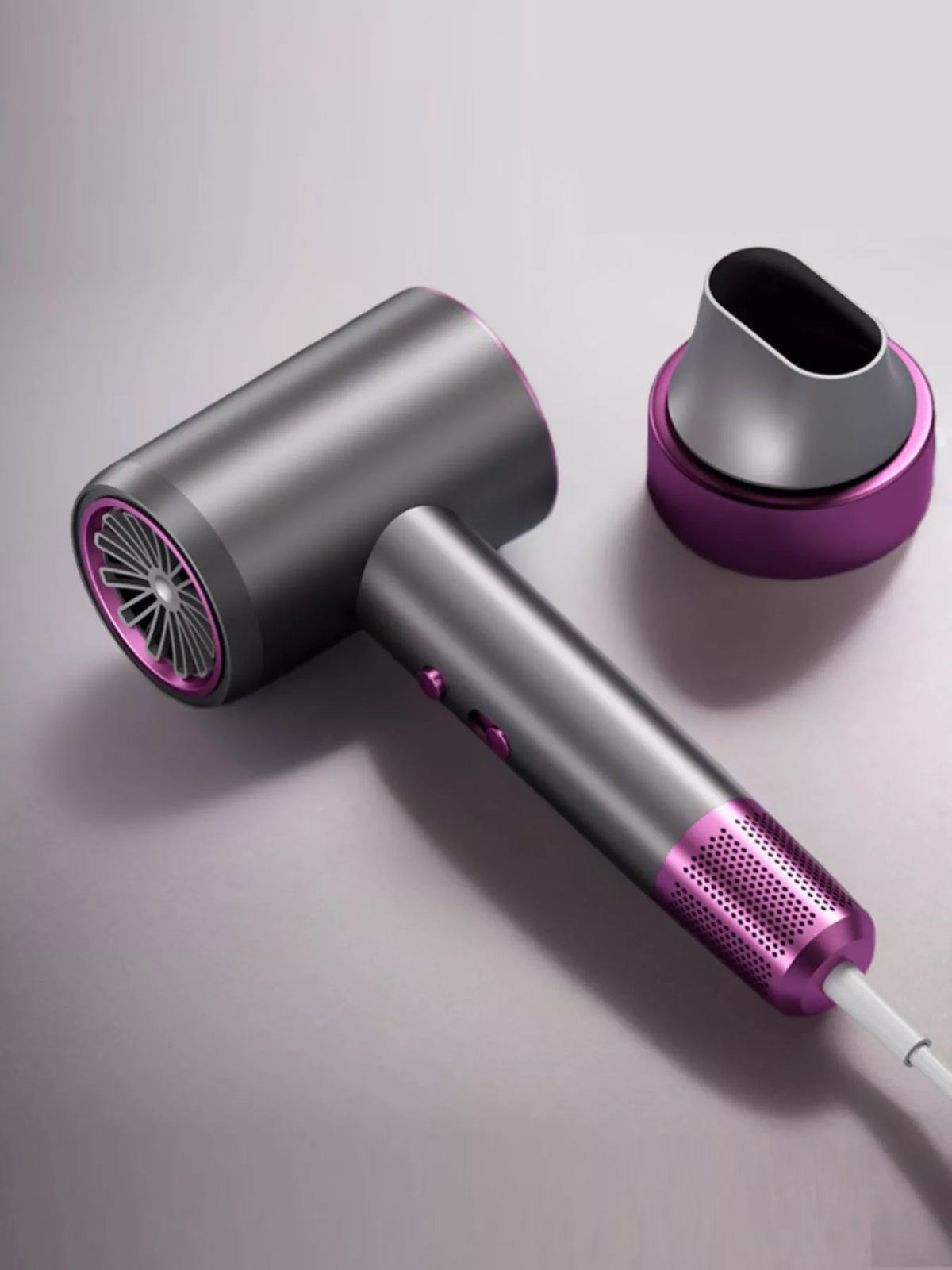 White household hair dryer