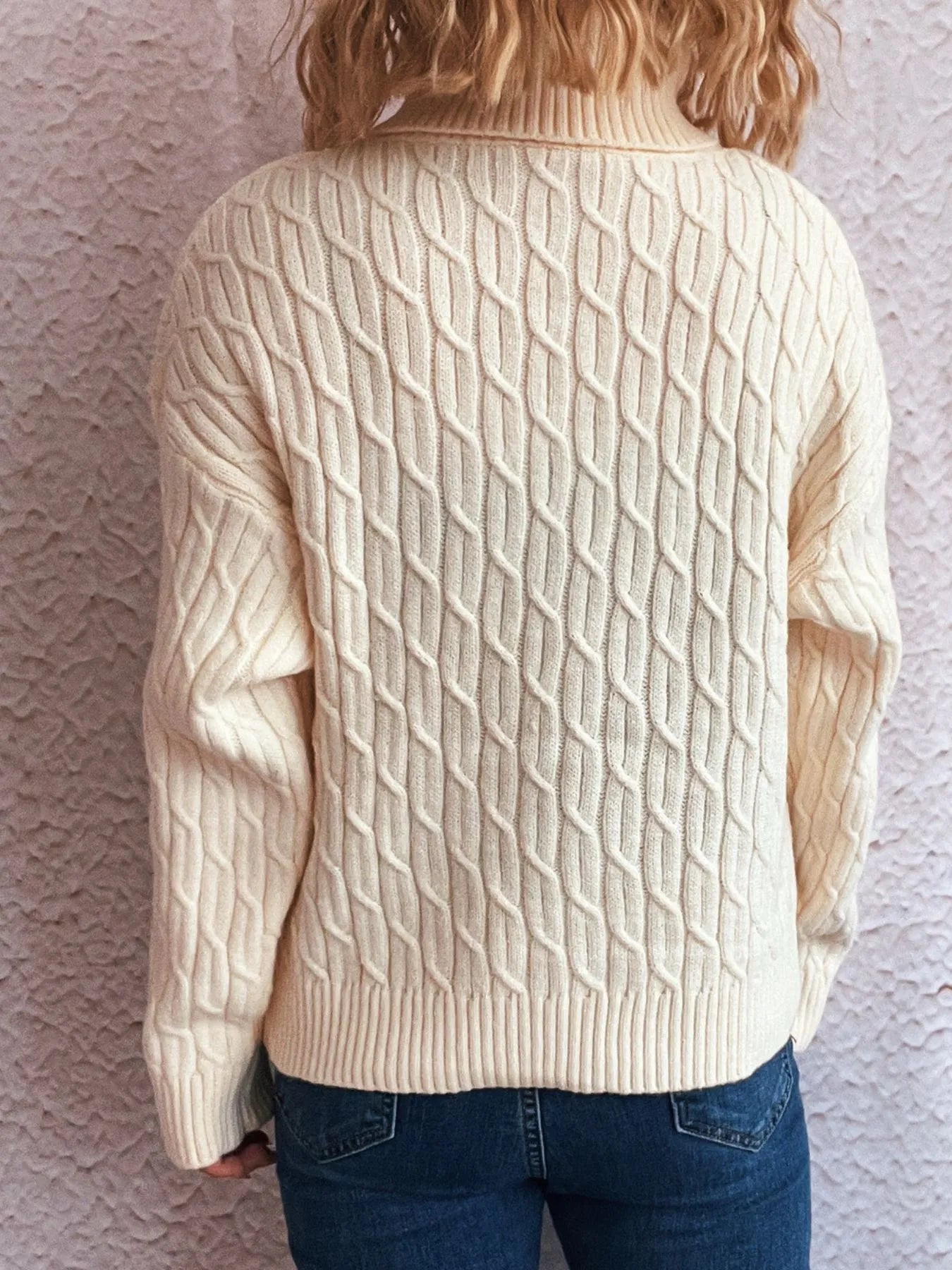 Pumpkin Turtleneck Long Sleeve Sweater - Fashorio