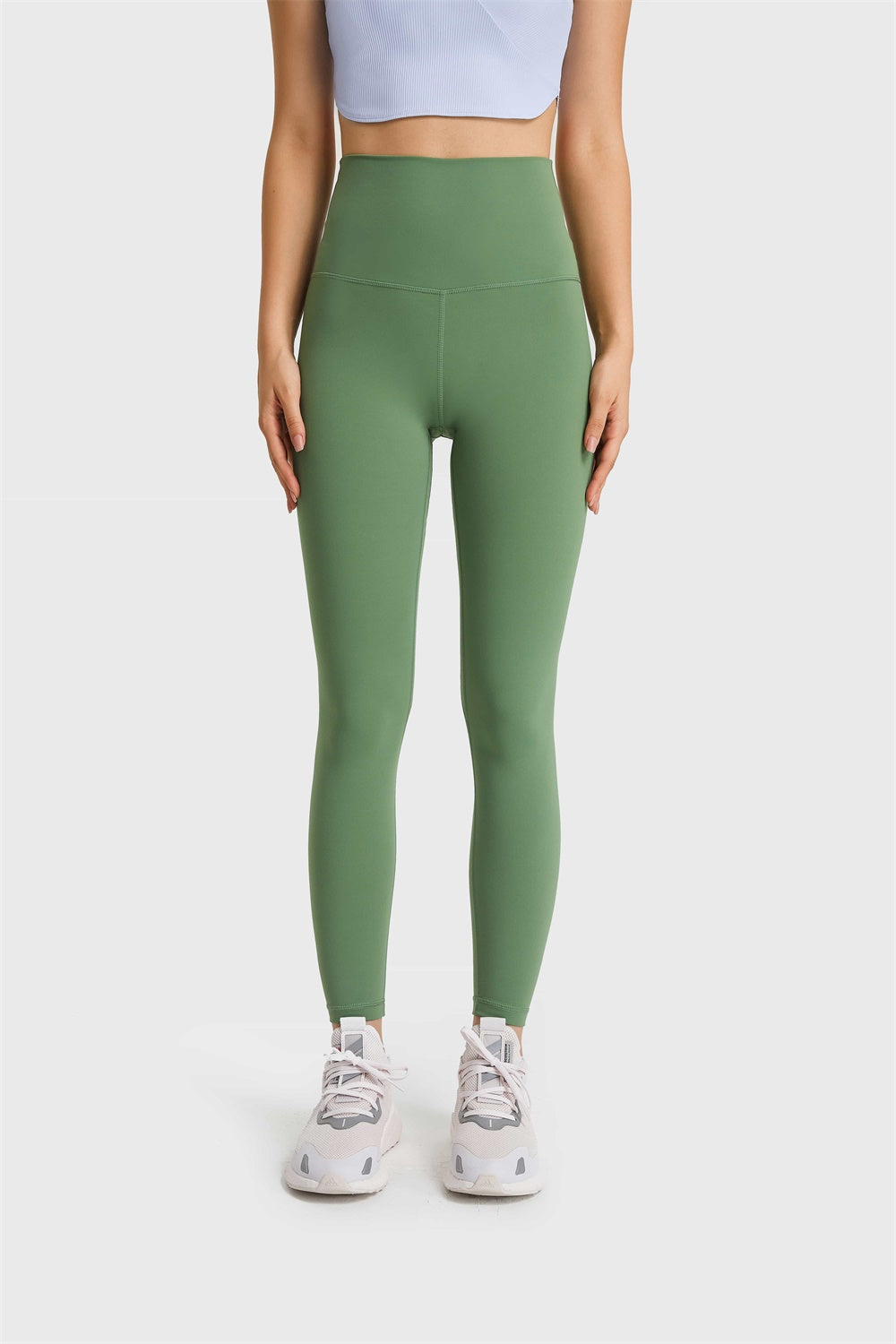 Millennia Ultra Soft High Waist Leggings Green - Fashorio