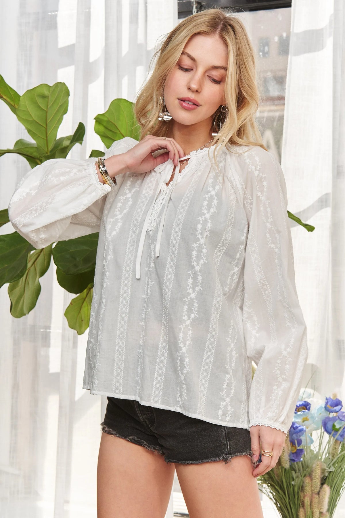 Bohemian peasant top neckline