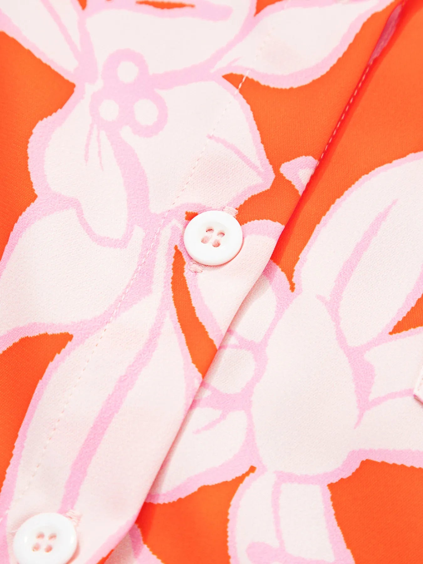 Botanical Print Single Chest Pocket Button Up Shirt - Fashorio