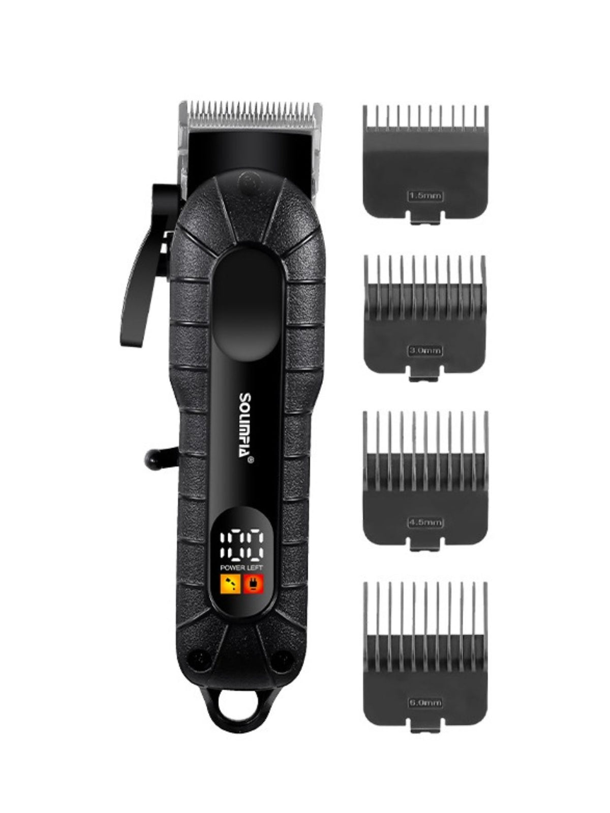 Hair clipper LED battery display