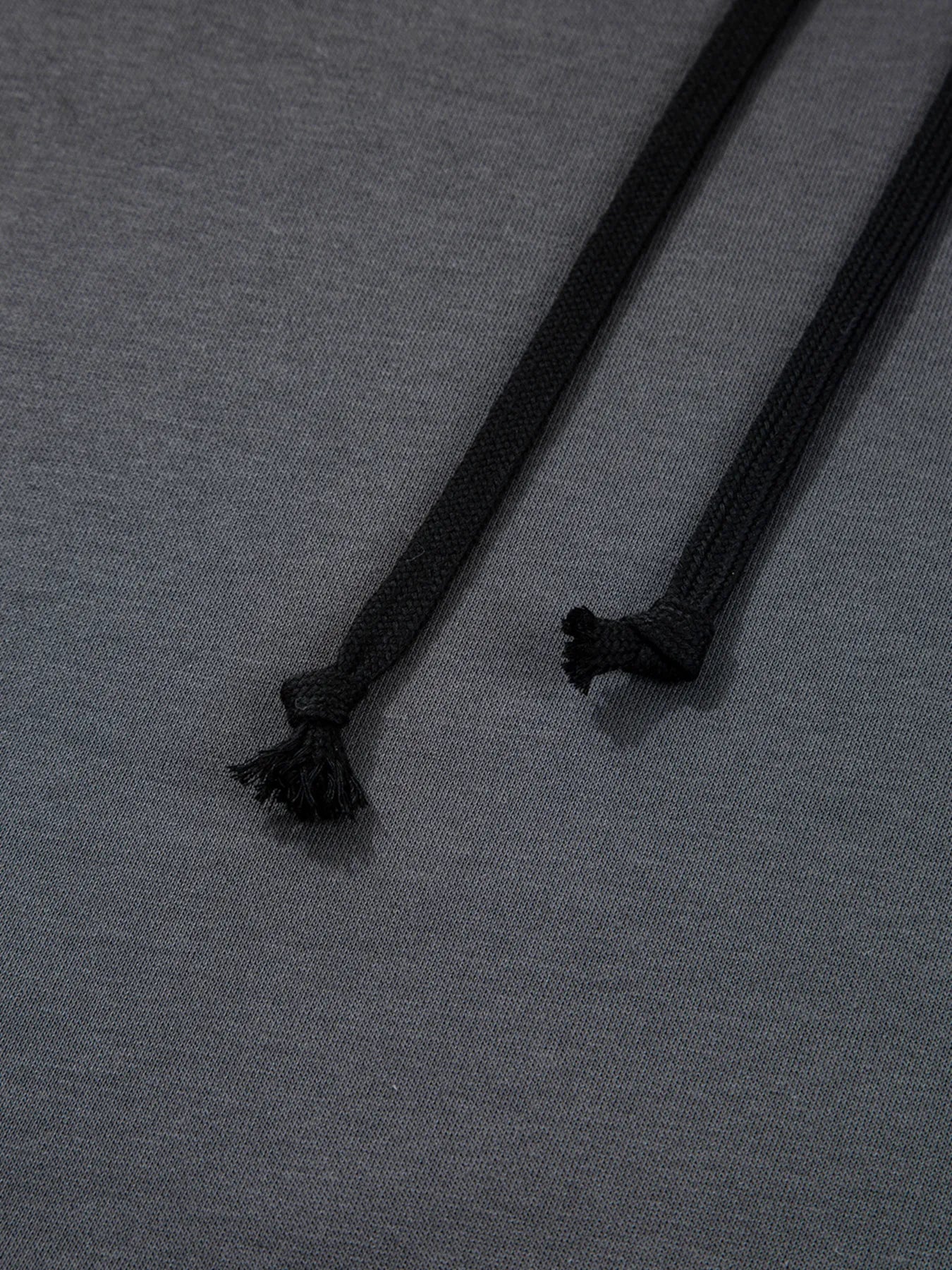 Star Patchwork Contrast Stitching Mineral Wash Kangaroo Pocket Hoodie - Fashorio