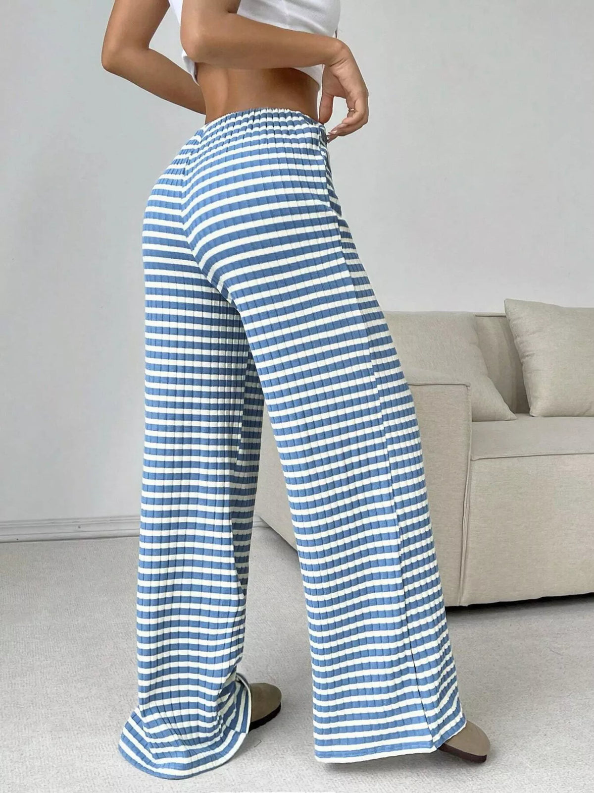 Pants waistband close up