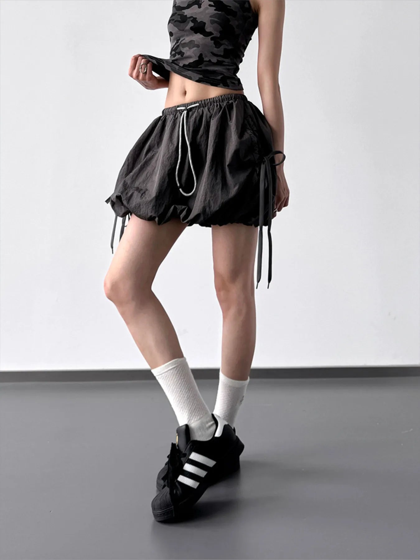 Bubble Drawstring Casual Shorts - Fashorio