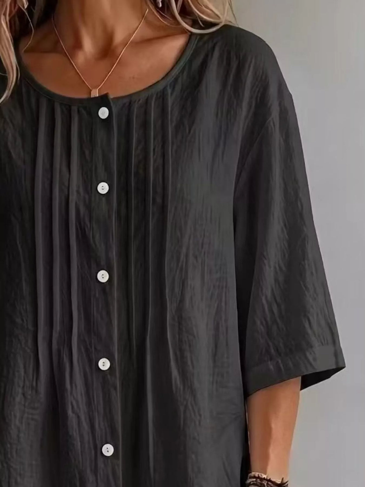 Textured blouse alternate color view