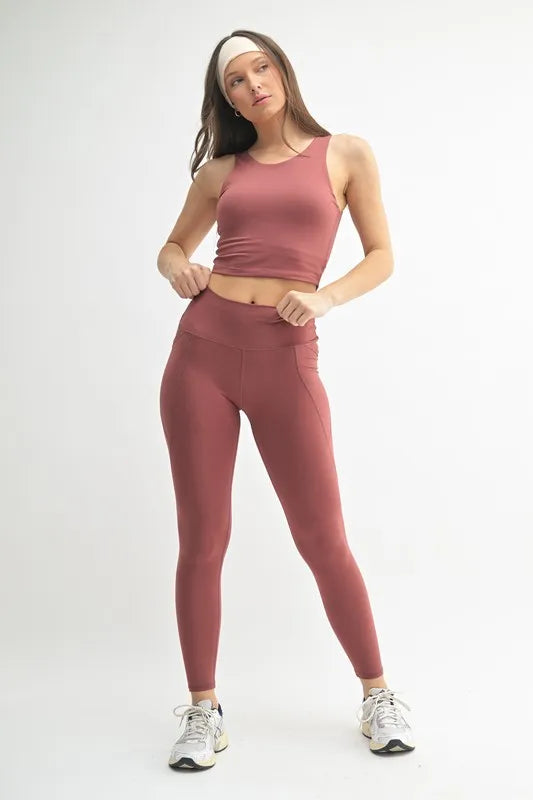 MONO B Venice Cloud Light Sculpt High-Waisted Leggings - Fashorio