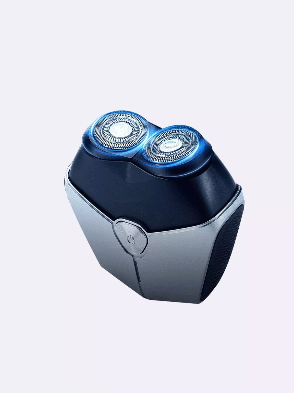 Waterproof shaver being rinsed under water