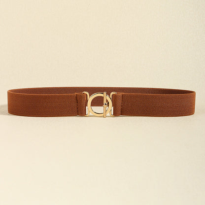 Toggle Clasp Elastic Belt - Fashorio