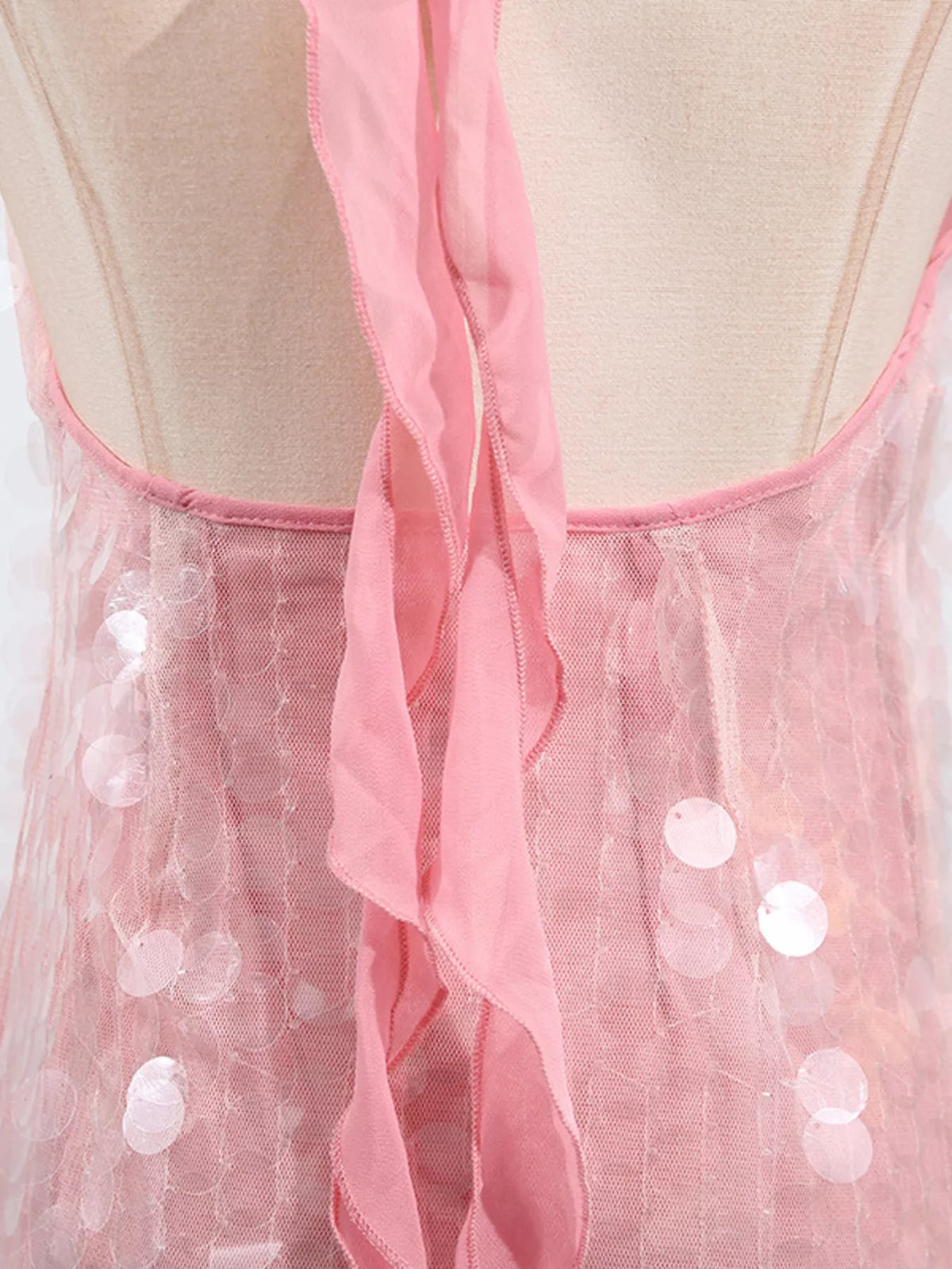 Sequin Halter Neck Mini Dress side view 12