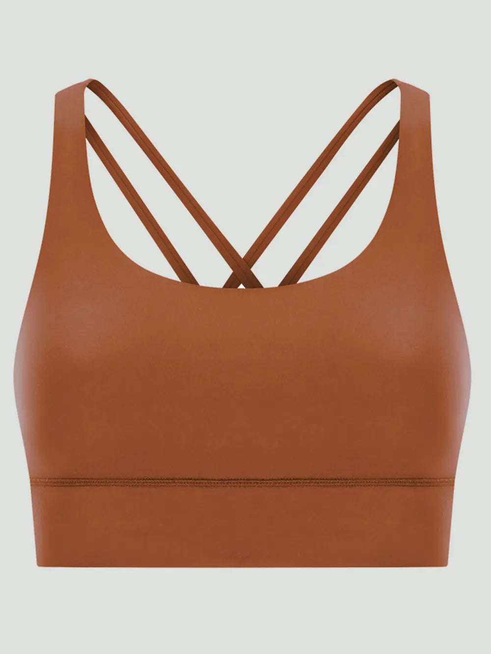Crisscross scoop neck active tank side view