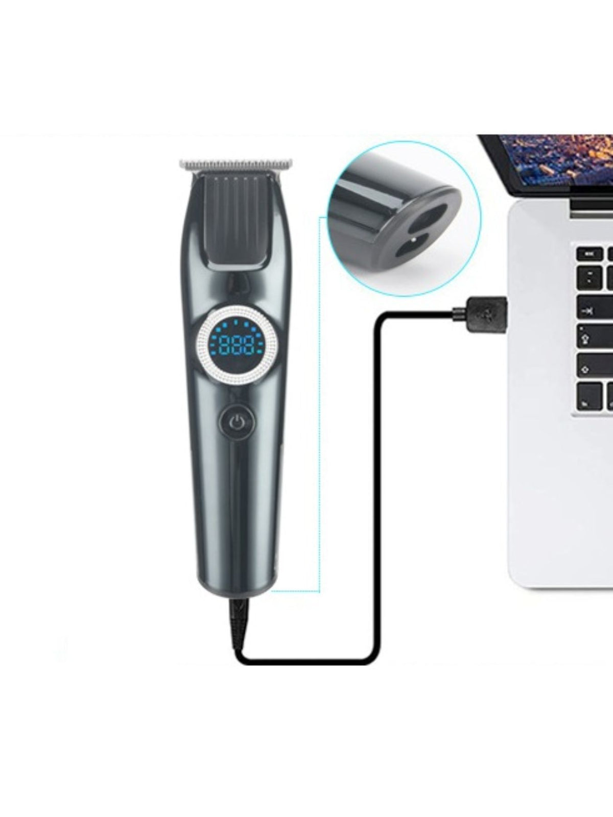Waterproof clipper being rinsed