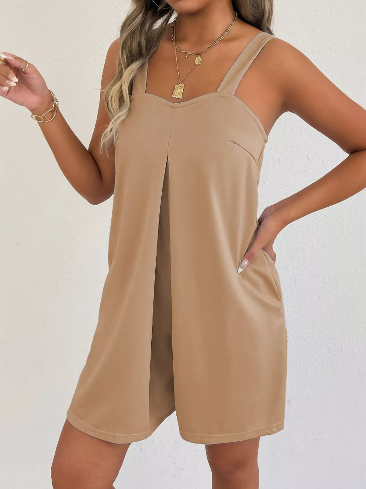Summer romper styled for a warm day