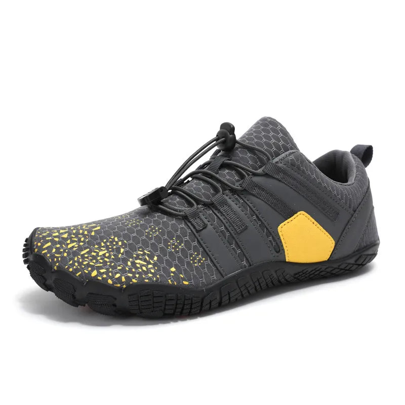 Elastic Lock Laces Mesh Breathable Athletic Dark Gray - Fashorio