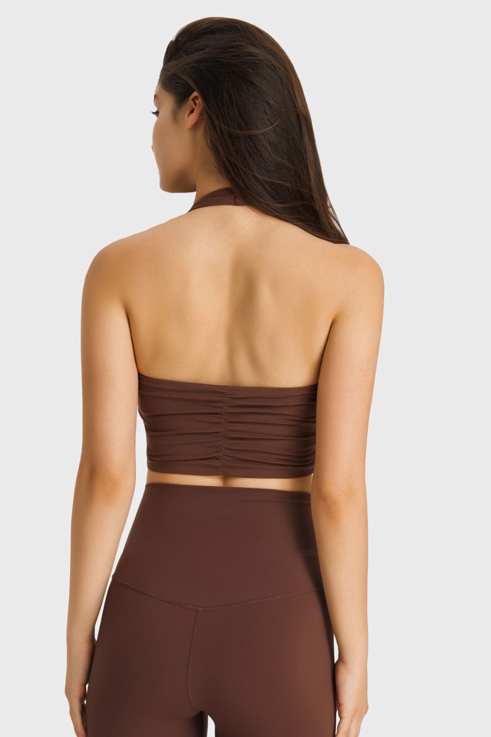 Millennia Breathable Halter Neck Sports Bra - Fashorio