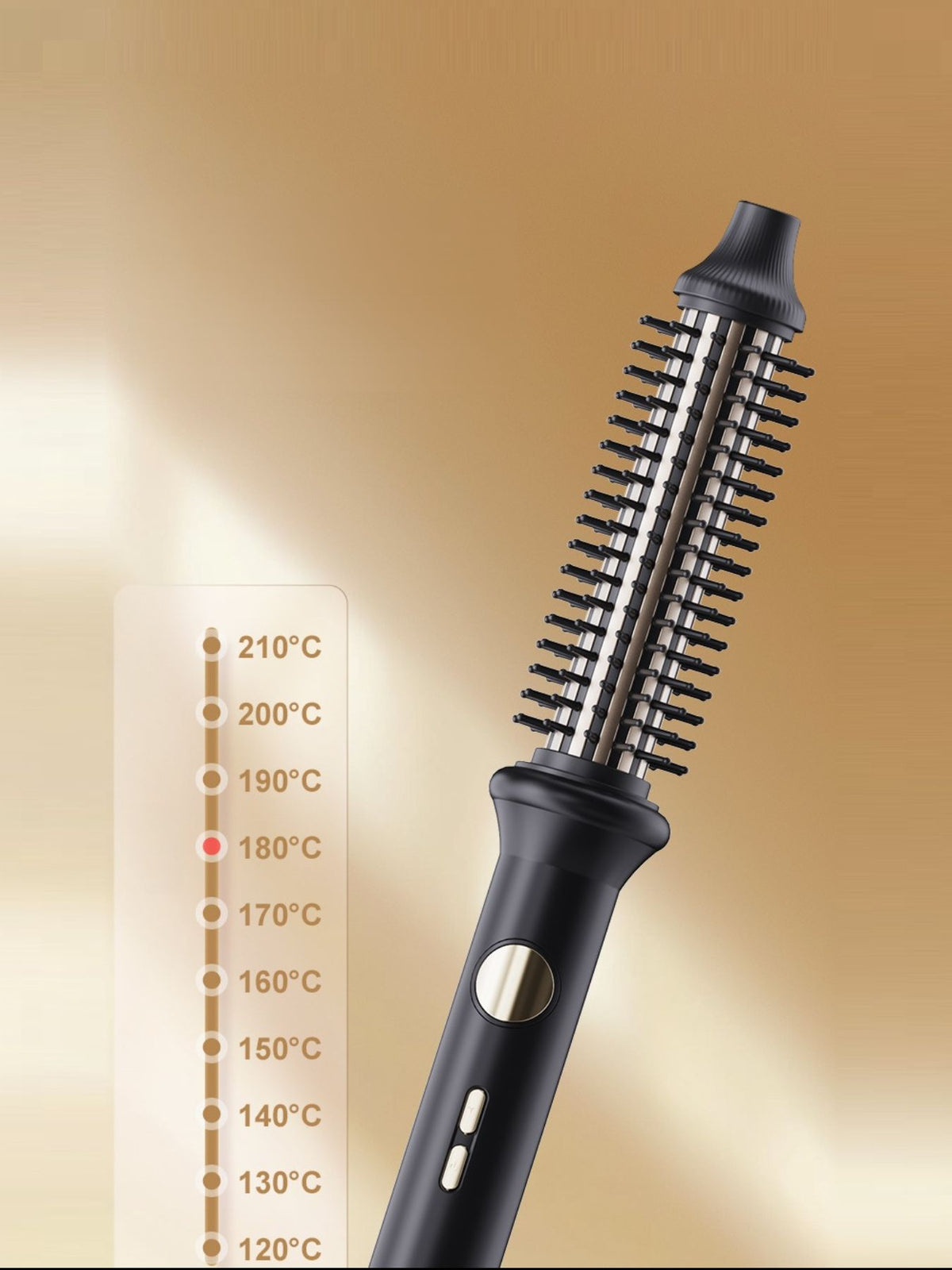 Straightening comb handle and controls