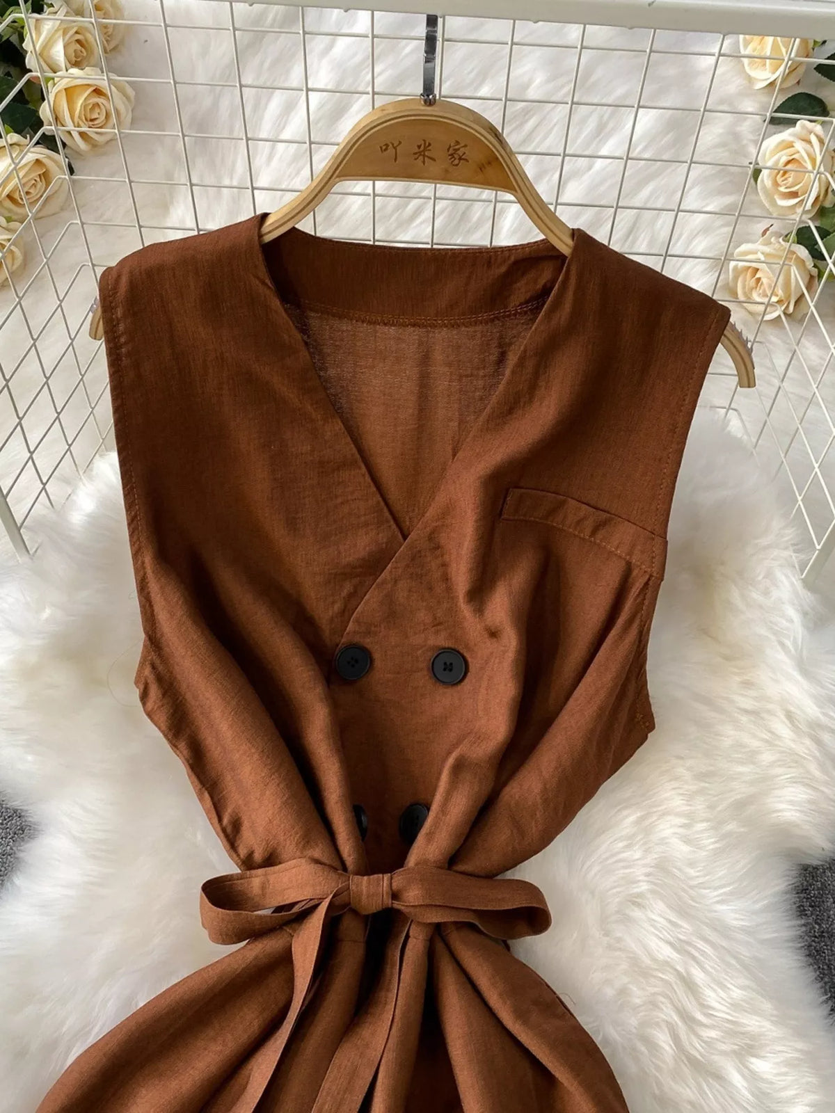 Wide leg jumpsuit back view