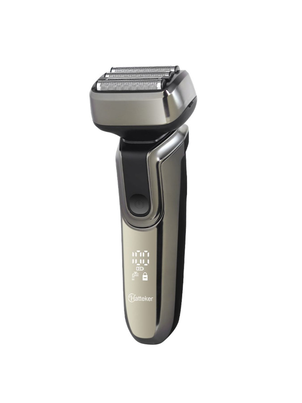 Rechargeable electric shaver in hand