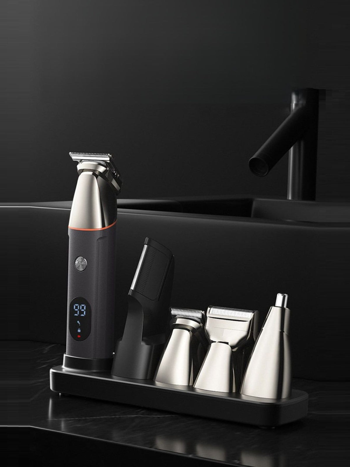 Hair clipper held in hand
