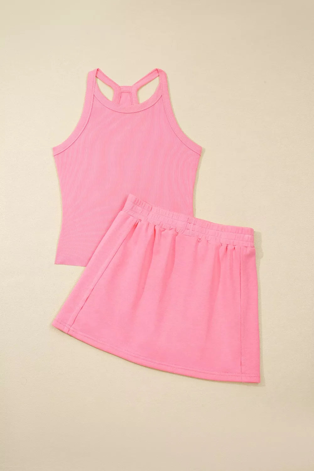 Pocketed skort set back view