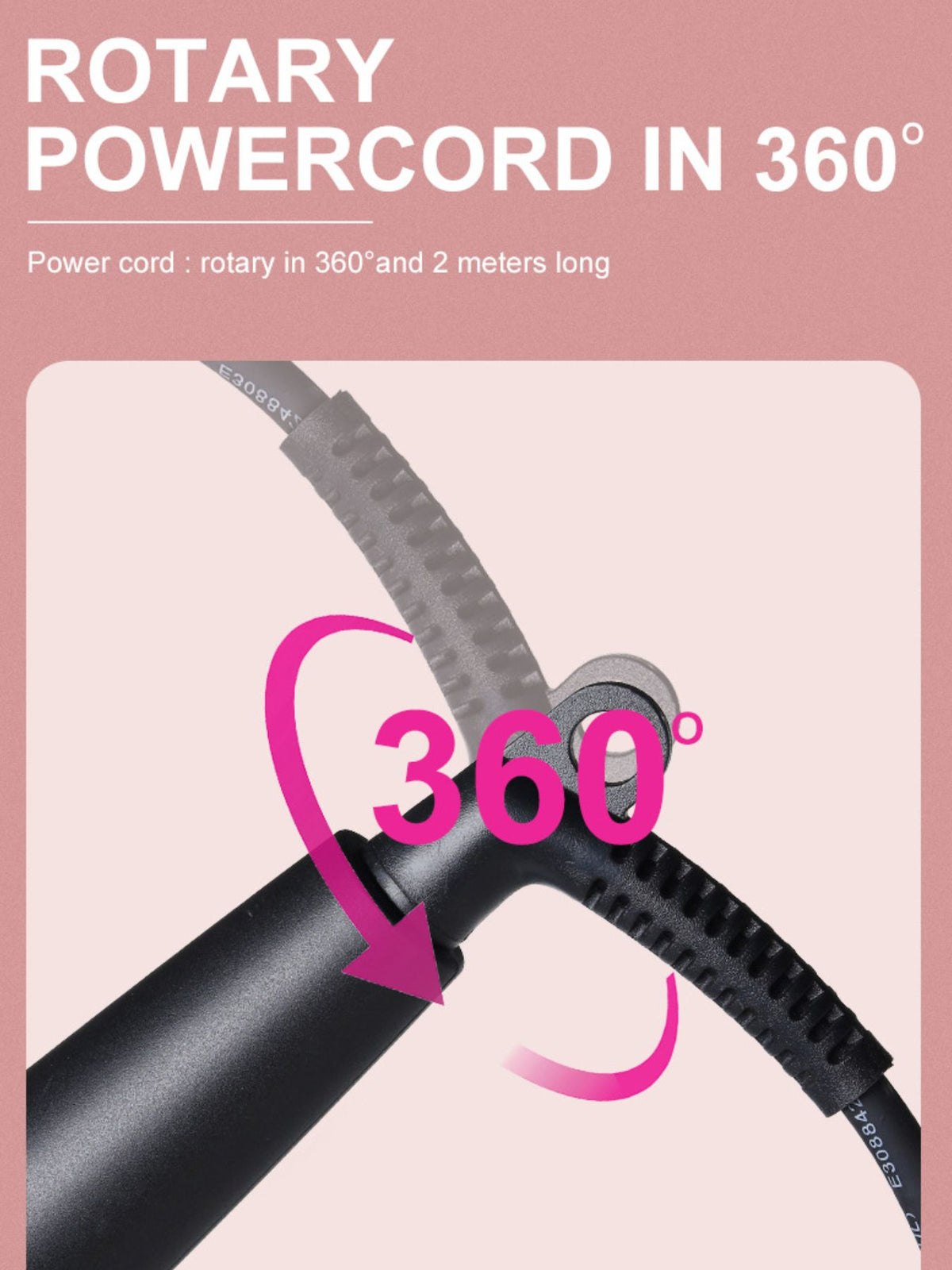 Curling iron creating a curl