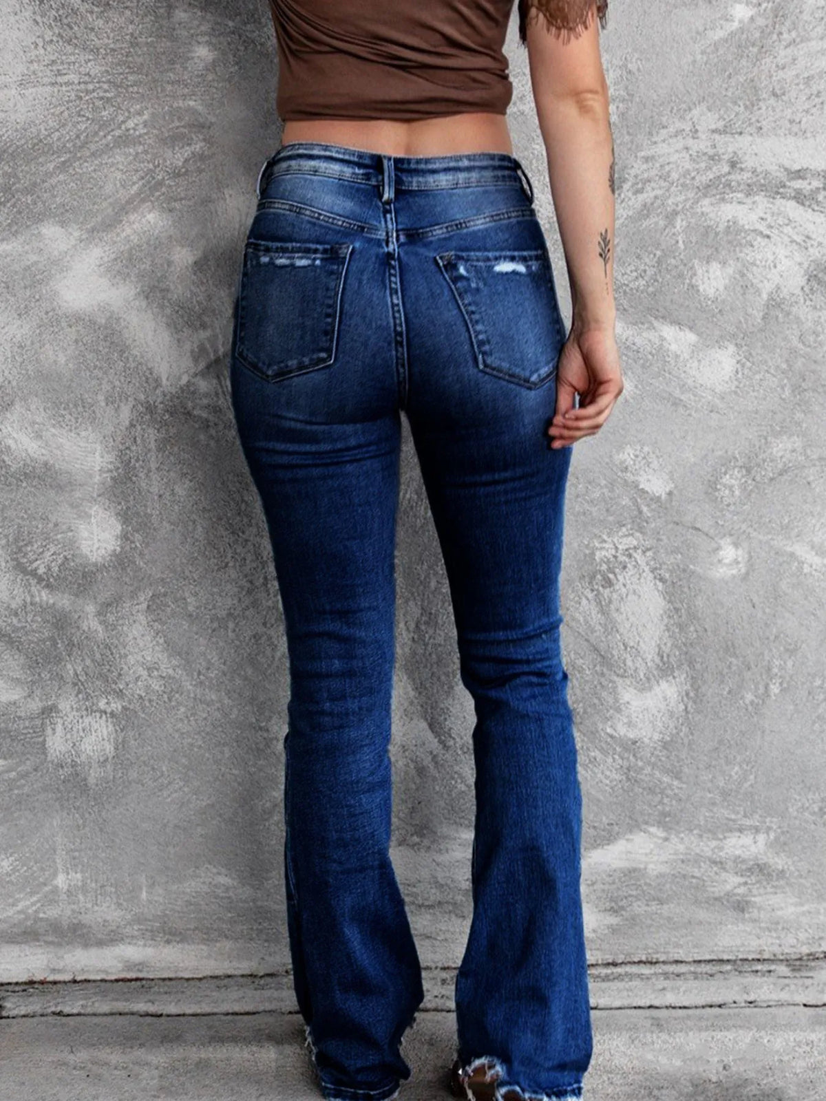 Distressed Flare Jeans, view 8