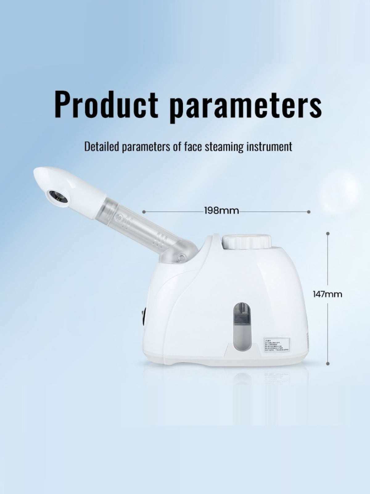 Facial steamer beauty device for home spa