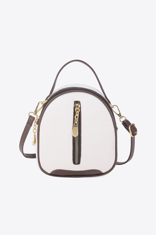 PU Leather Handbag White One Size - Fashorio
