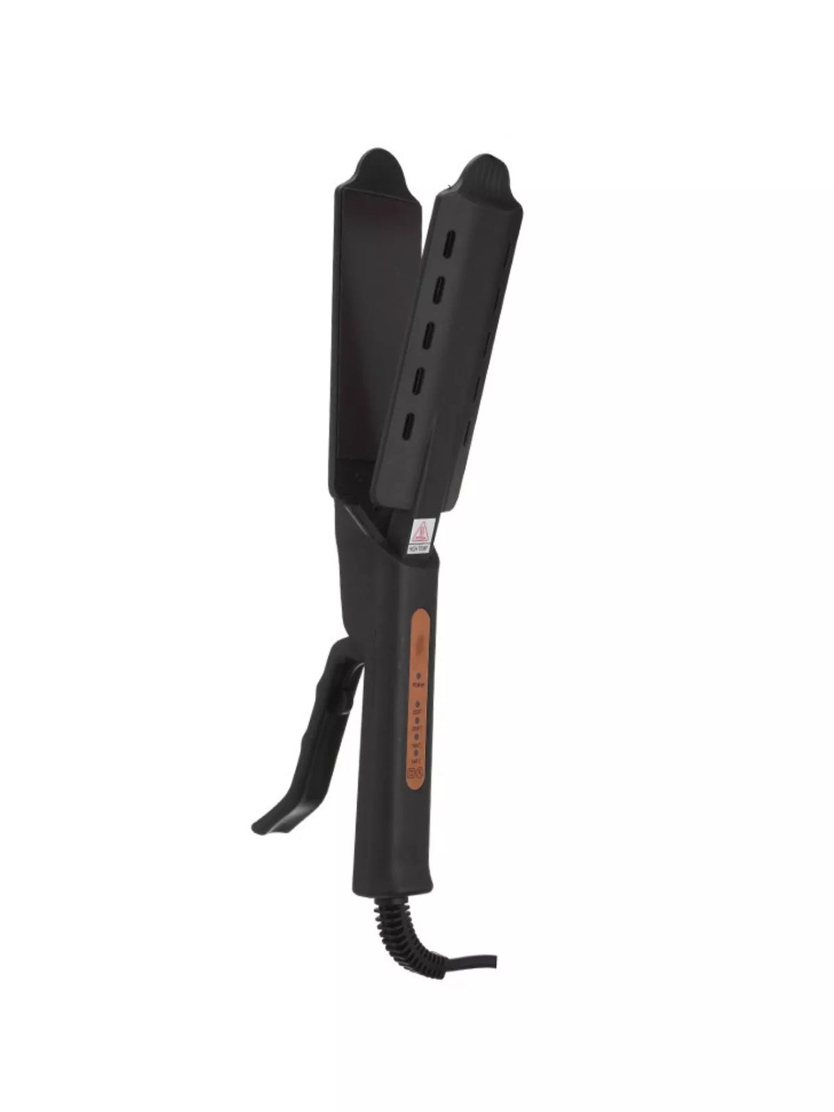 Adjustable temperature hair straightener full view