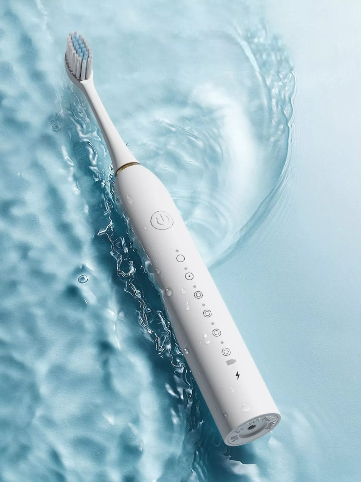 Toothbrush held in hand