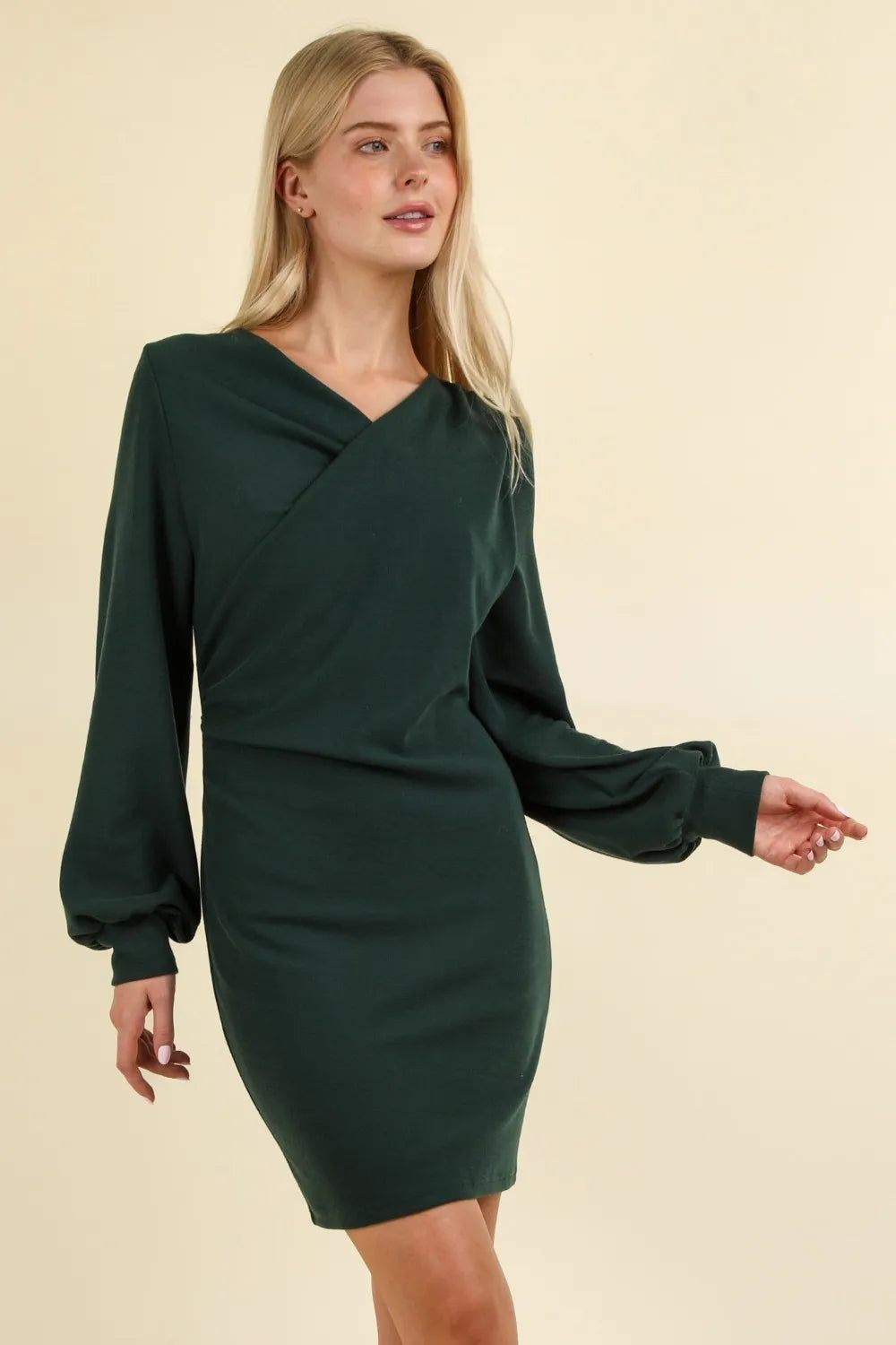 Ruched Detail Bodycon Mini Dress detail