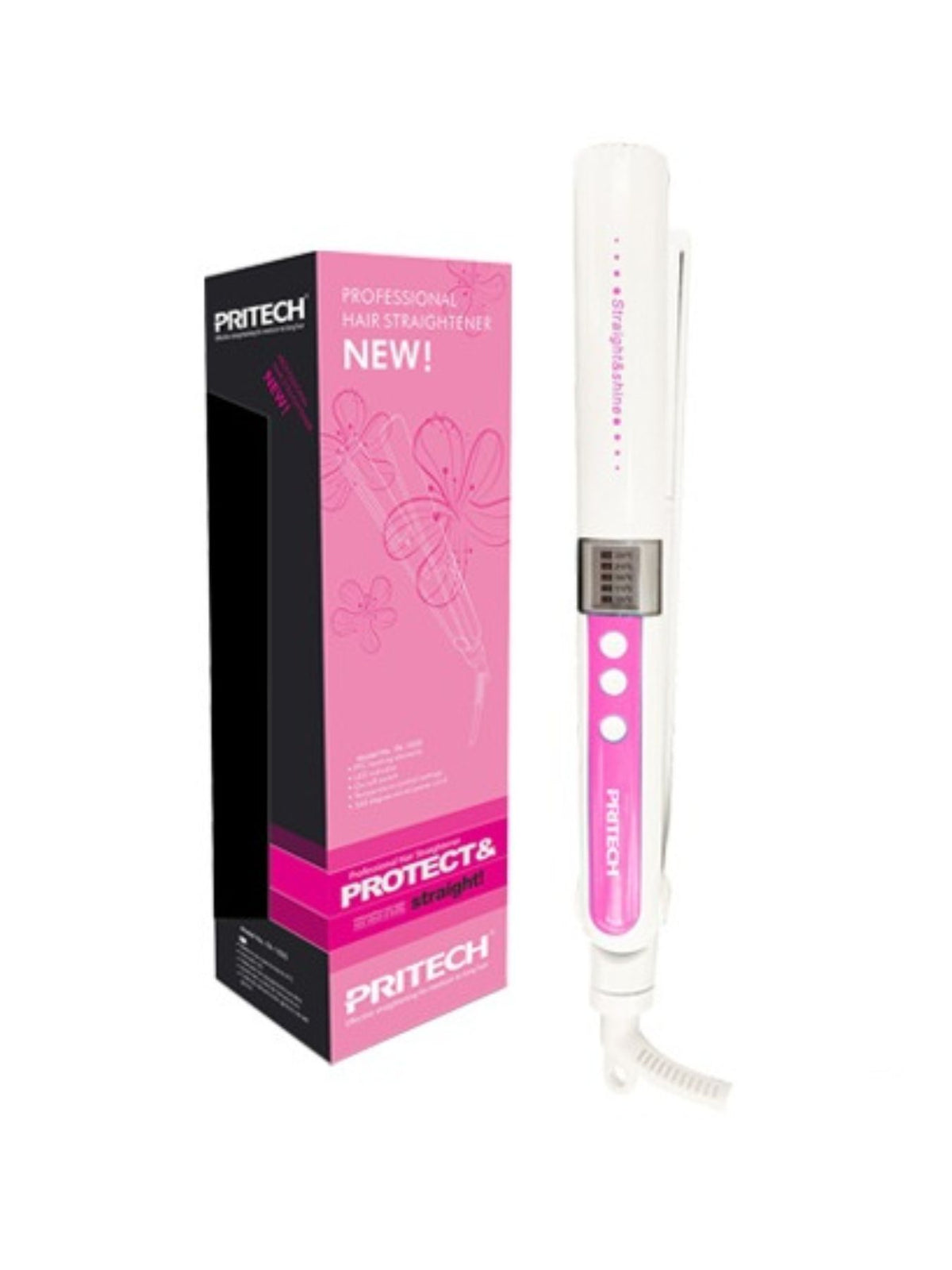 Hair straightener in pink