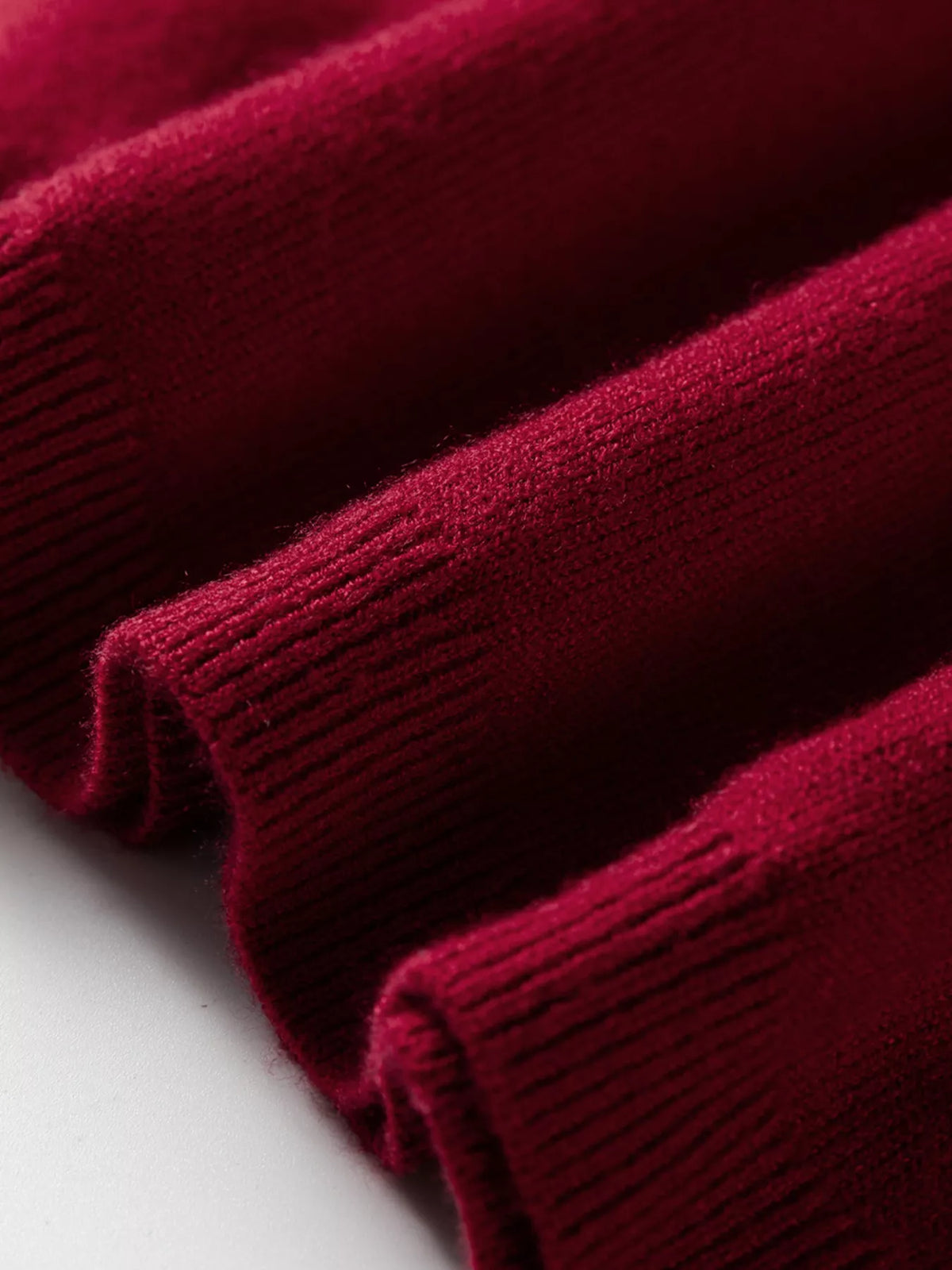 Crew Neck Cap Sleeve Knit Sweater in Burgundy styled look